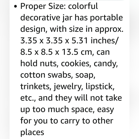 Beautiful Crystal Colorful Jar with lid. BRAND NEW 💎 - Picture 6 of 8